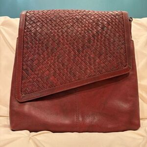 iLi New York Rustic Handcrafted Woven Leather Shoulder Crossbody Bag  NWOT